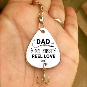 Engraved Fishing Hook - To Dad - From Daughter - My First Reel Love - Ukgfa18002 - Love My Soulmate