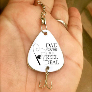 Engraved Fishing Hook - To Dad - From Son - You're The Reel Deal - Ukgfa18003 - Love My Soulmate