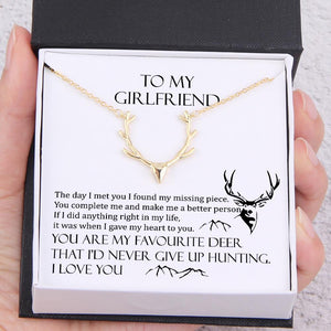 Hunter Necklace - To My Girlfriend - You Are My Favourite Deer - Ukgnt13001 - Love My Soulmate