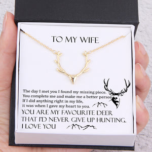 Hunter Necklace - To My Wife - You Are My Favourite Deer - Ukgnt15002 - Love My Soulmate
