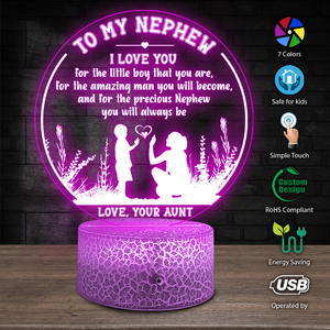 3D Led Light - Family - To My Nephew - I Love You - Ukglca27003