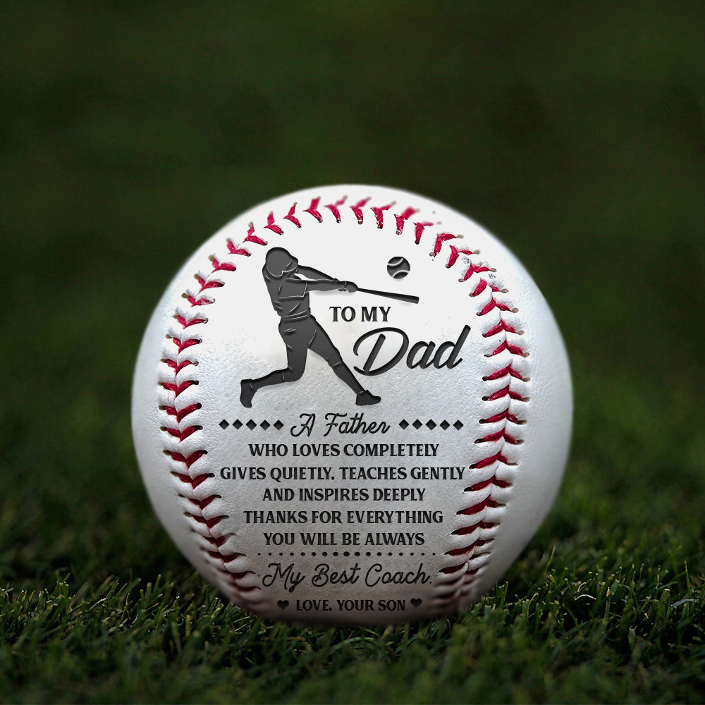 Personalized Baseball Father's Day Gift With Easel