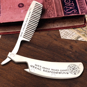 Folding Comb - To My Viking Dad - Best Viking Dad Ever - Ukgec18002 - Love My Soulmate