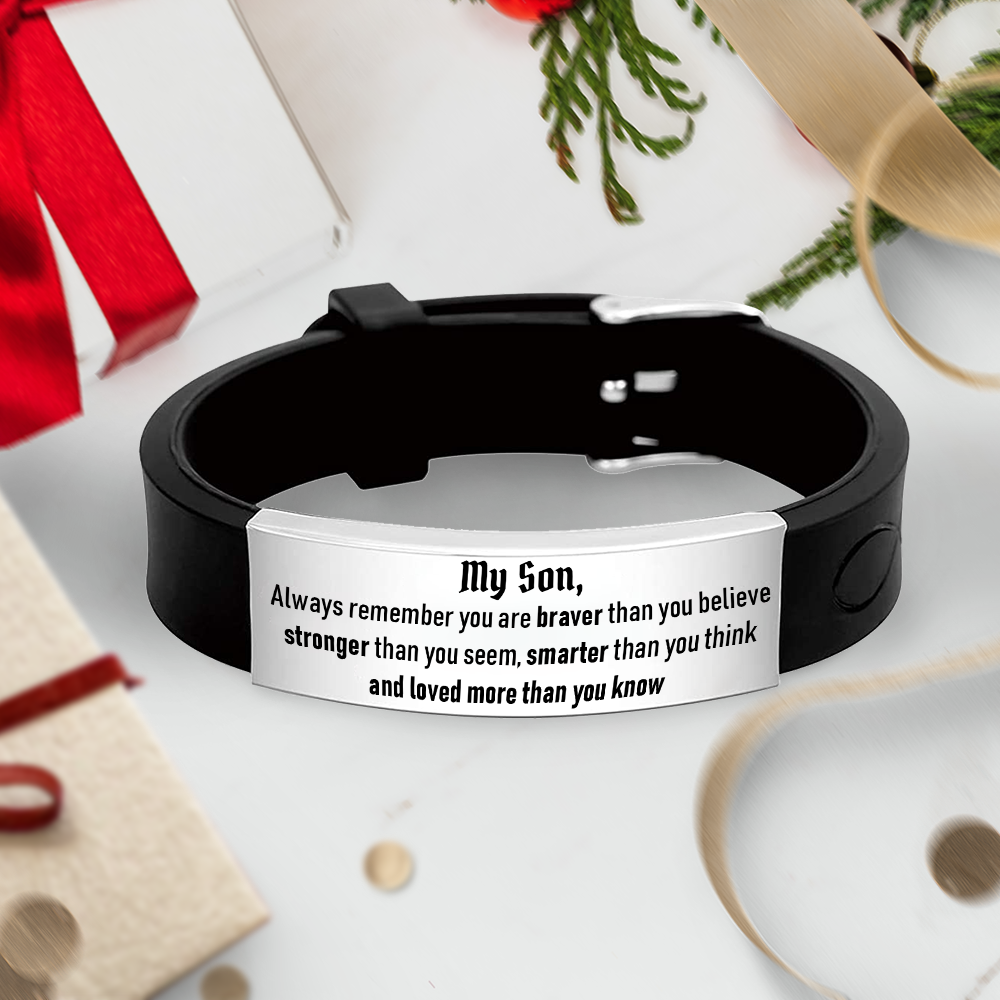 Wristband Bracelet - Family - To My Son - Loved More Than You Know - Ukgbbj16001