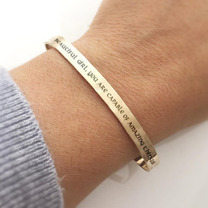 Viking Bracelet - Viking - To My Bestie - Beautiful Girl, You Are Capable Of Amazing Things - Ukgbzf33003