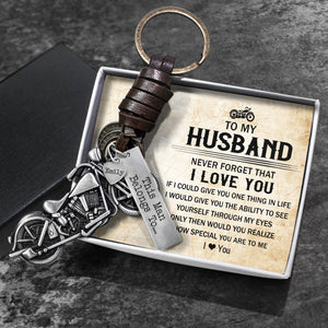 Personalized Motorcycle Keychain - Biker - To My Husband - I Love You - Ukgkx14005