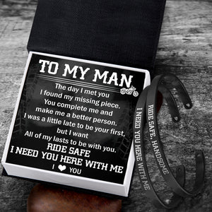 Biker Bracelets - Biker - To My Man - I Need You Here With Me - Ukgbt26018
