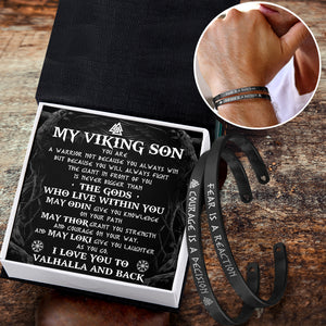 Viking Couple Bracelets - Viking - My Viking Son - I Love You To Valhalla And Back - Ukgbt16002