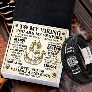 Vegvísir Bracelet - Viking - To My Viking - You Are My Vegvísir - Ukgbbo26001