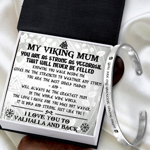 Viking Bracelet - Viking - My Viking Mum - I Love You To Valhalla & Back - Ukgbzf19002