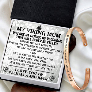 Viking Bracelet - Viking - My Viking Mum - I Love You To Valhalla & Back - Ukgbzf19002