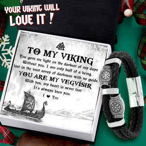 Vegvísir Bead Bracelet - Viking - To My Viking - I Love You - Ukgbbn26001
