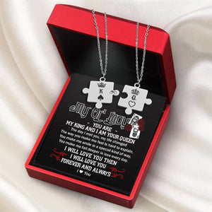 Puzzle Piece Necklace - Skull - To My Ol' Lady - I Will Love You - Ukglmb13003