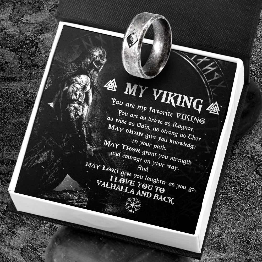 Skoll & Hati Rune Ring - My Viking - You Are My Favorite Viking - Ukgrk26001 - Love My Soulmate