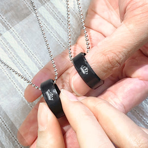 Couple Pendant Necklaces - Biker - To My Old Man - You Are My King Forever - Ukgnw26019