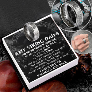 Viking Hammer Ring - Viking - To My Viking Dad - I Love You To Valhalla And Back - Ukgri18006