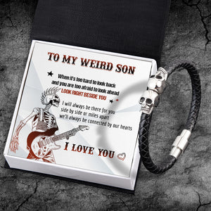 Skull Cuff Bracelet - Skull - To My Son - I Love You - Ukgbbh16004