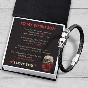 Skull Cuff Bracelet - Skull - To My Son - You Are My Son - Ukgbbh16008
