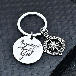 Compass Keychain - Travel - To My Soulmate - I Love You For - Ukgkw13006