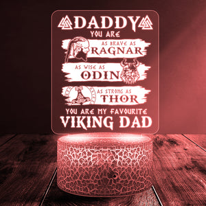 3D Led Light - Viking - To Dad - From Son - You Are My Favorite Viking Dad  - Ukglca18017
