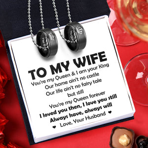 Couple Pendant Necklaces - Family - To My Wife - I Loved You Then - Ukgnw15009
