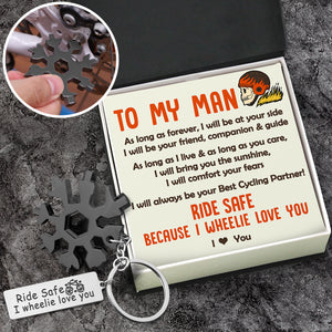 Multi Tool Key Ring - Cycling - To My Man - Ride Safe - Ukgktb26002