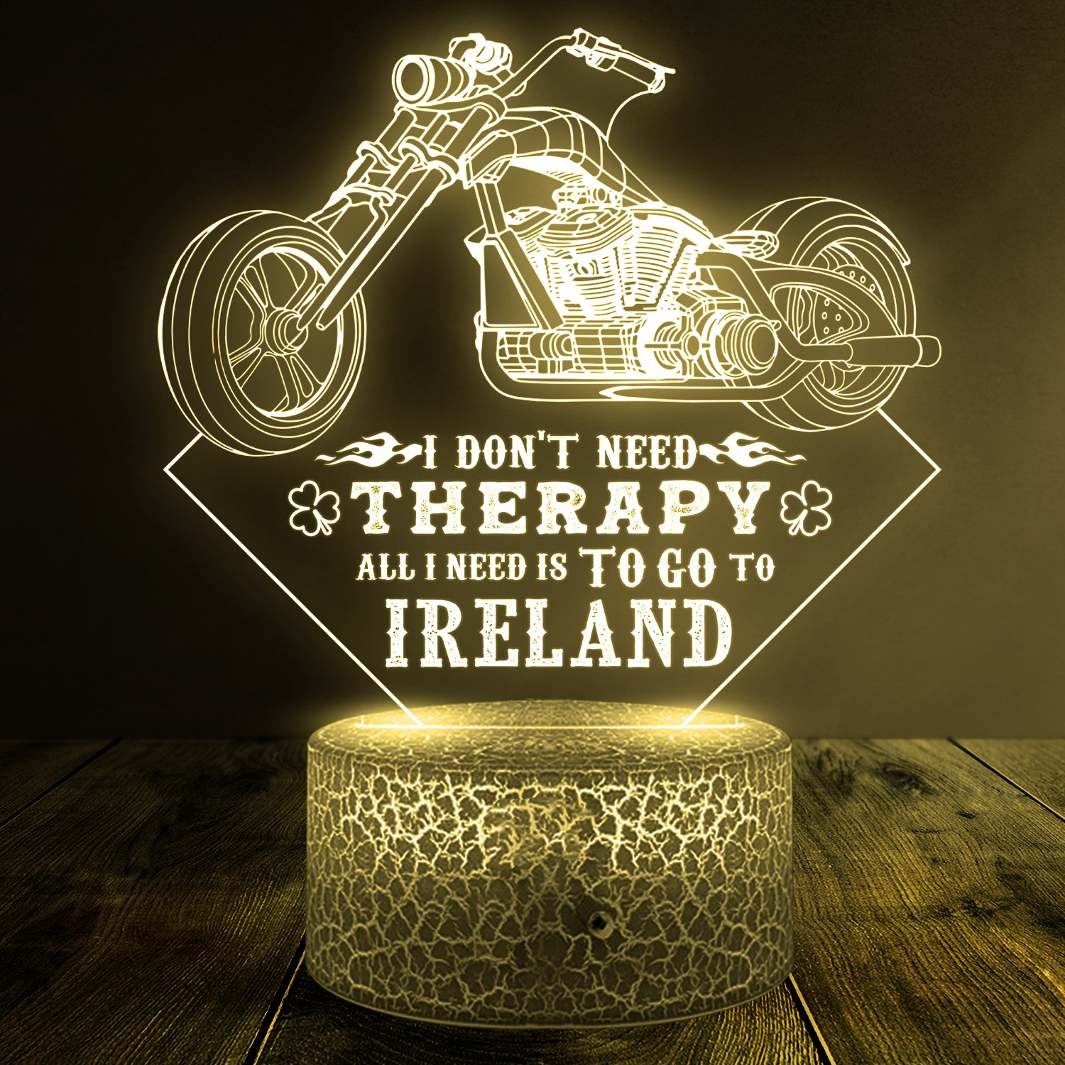 3D Led Light - Biker - To My Man - All I Need Is To Go To Ireland - Ukglca26005