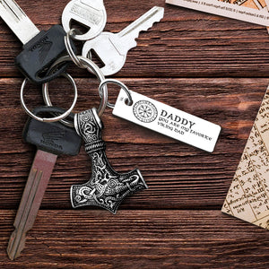Viking Thor Keychain - Viking - To My Viking Dad - From Daughter - I Love You To Valhalla & Back - Ukgkbv18001