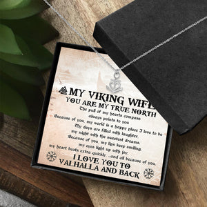 Anchor Necklace - Viking - To My Wife - I Love You To Valhalla And Back - Uksnc15006