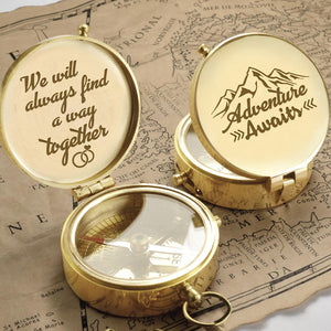 Engraved Compass - Family - To My Man - We Will Always Find A Way Together - Ukgpb26079