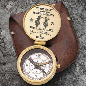 Engraved Compass - Biker - To My Brother - You Always Have Your Brother's Back - Ukgpb33001