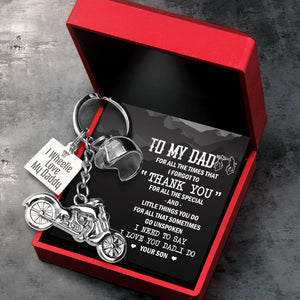 Classic Bike Keychain - To My Dad - From Son - I Love You Dad...i Do - Ukgkt18006
