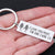 Engraved Keychain - Family - To My Boyfriend - You Are The One I Want To Be With - Ukgkc12003