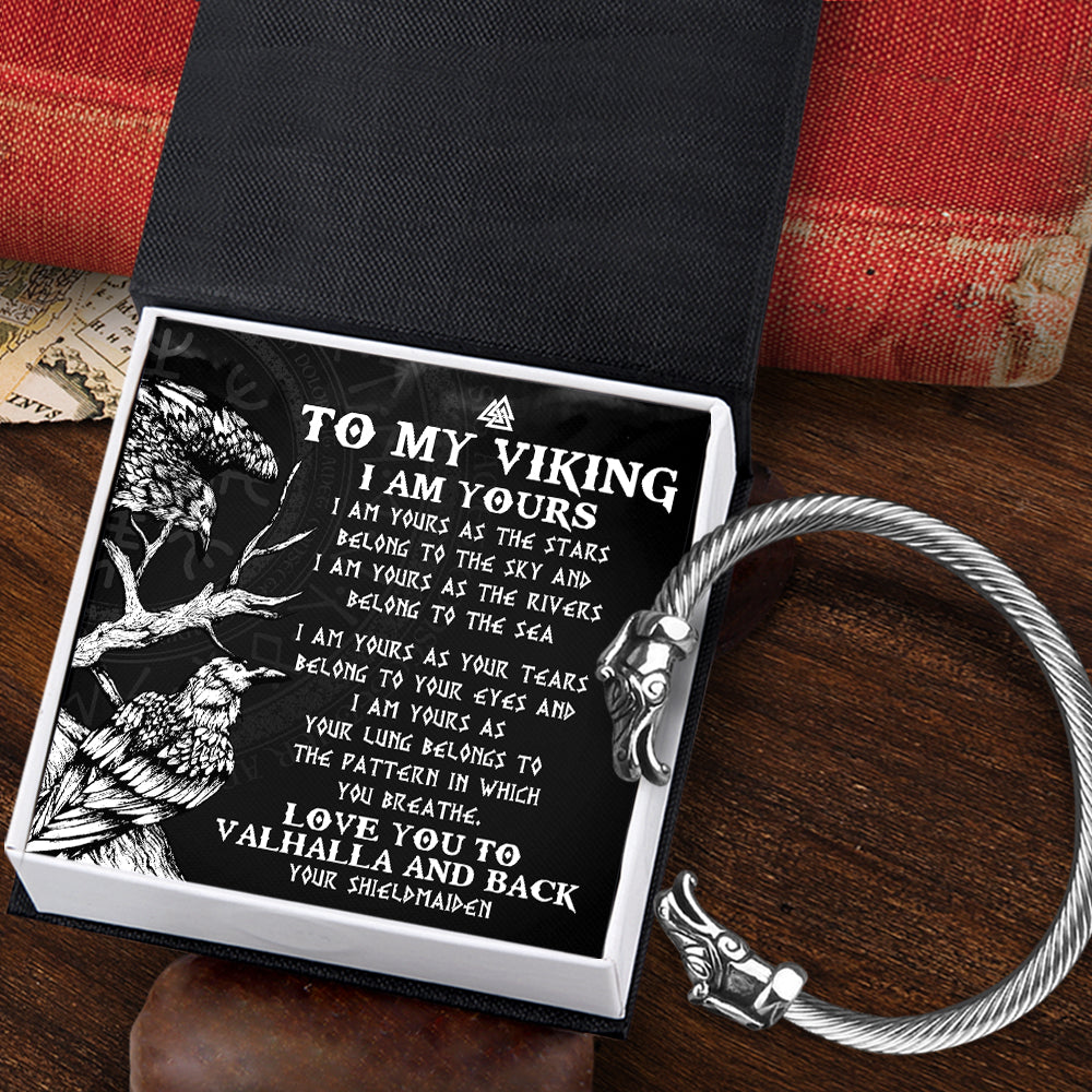Norse Dragon Bracelet - Viking - To My Man - I Am Yours - Ukgbzi26005