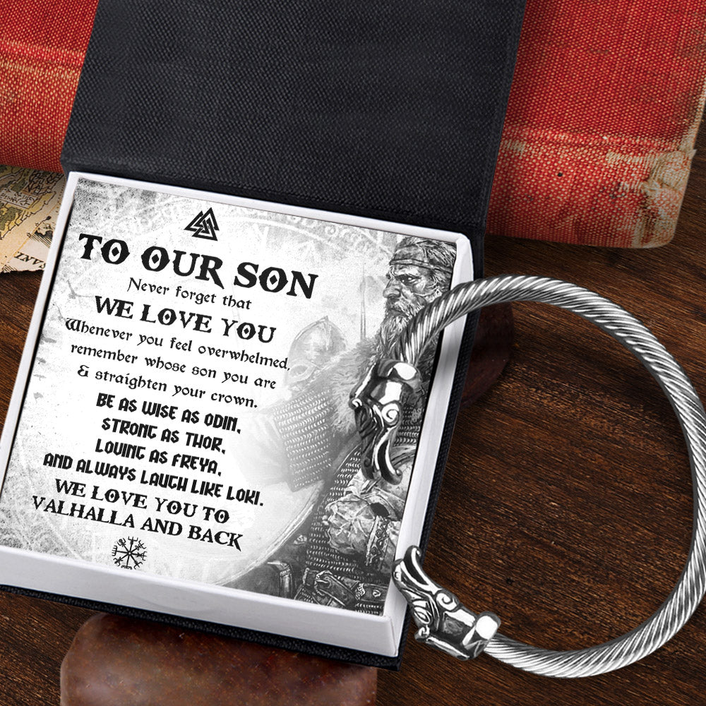 Norse Dragon Bracelet - Viking - To Our Son - We Love You - Ukgbzi16001