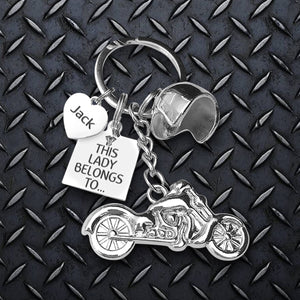 Personalised Classic Bike Keychain - Biker - To My Lady - I Love You - Ukgkt13002