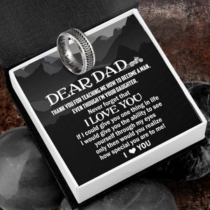 Steel Wheel Ring - Biker - Dear Dad - How Special You Are To Me - Ukgri18004