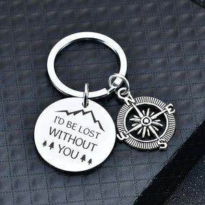 Compass Keychain - Travel - To My Man - You Are My True North - Ukgkw26012