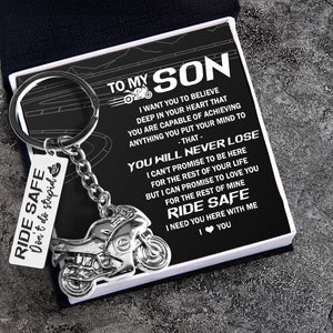 Sportbike Keychain - Biker - To My Son - You Will Never Lose - Ukgkei16002