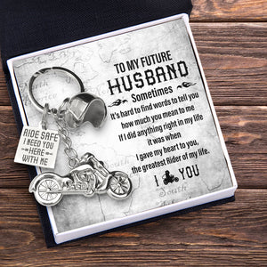Classic Bike Keychain - Biker - To My Future Husband - I Love You - Ukgkt24004