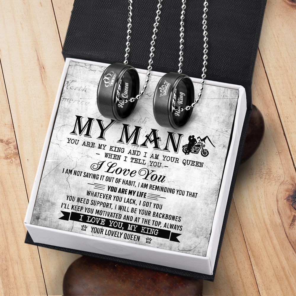 Couple Pendant Necklaces - To My Man - You Are My Life - Ukgnw26008 - Love My Soulmate