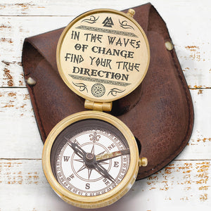 Engraved Compass - My Man - Viking - Find Your True Direction - Ukgpb26016