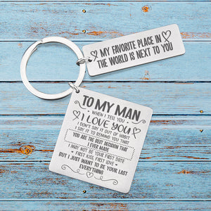 Calendar Keychain - To My Man - You Are The Best Decision That I Ever Made - Ukgkr26006