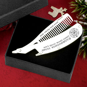 Folding Comb - To My Viking Dad - Best Viking Dad Ever - Ukgec18002 - Love My Soulmate
