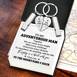 Couple Whistle Keychains - Hiking - To My Adventurous Man - Everyday Is A Thrill With You - Ukgkzh26005
