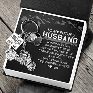 Classic Bike Keychain - To My Future Husband - The Greatest Rider Of My Life - Ukgkt24001 - Love My Soulmate