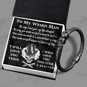 Skull Cuff Bracelet - Skull - To My Man - I Will Love You Then - Ukgbbh26003