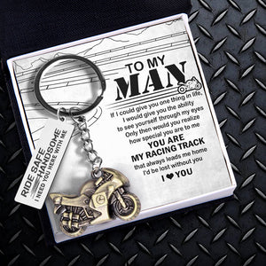 Sportbike Keychain - Biker - To My Man - I Love You - Ukgkei26006