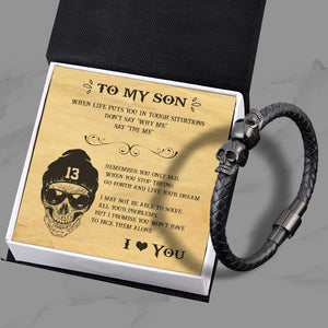 Skull Cuff Bracelet - Skull - To My Son - Go Forth And Live Your Dream - Ukgbbh16002