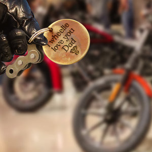 Motocross Keychain - To My Dad - From Daughter - My One And Only Daddy - Ukgkbf18005